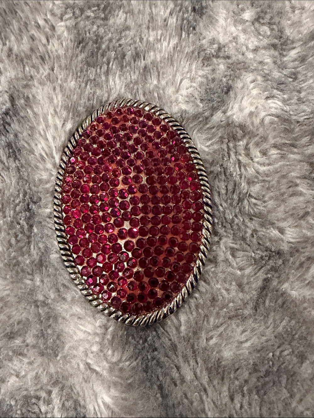 Ruby Crystal Belt Buckle